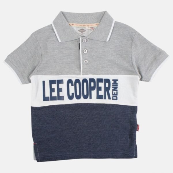 polo bleu/gris lee cooper