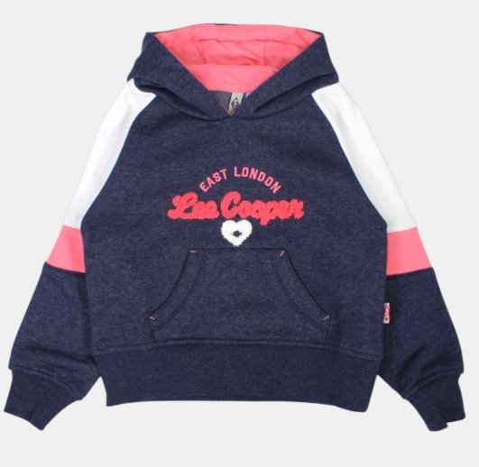 sweat à capuche fille lee cooper