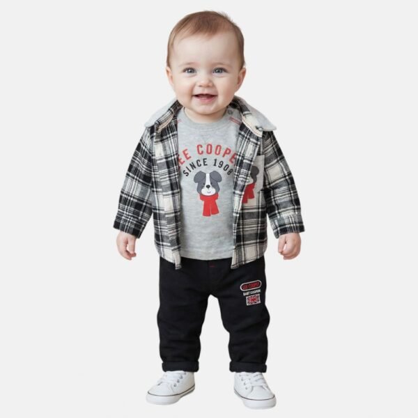 ensemble bébé lee cooper à carreaux