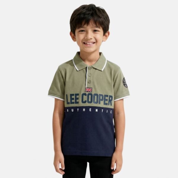 polo authentic vert/bleu lee cooper