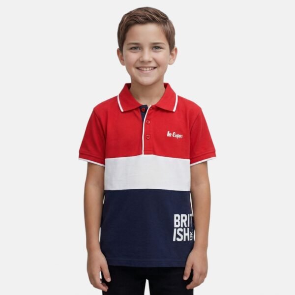 polo british bleu/blanc/rouge lee cooper