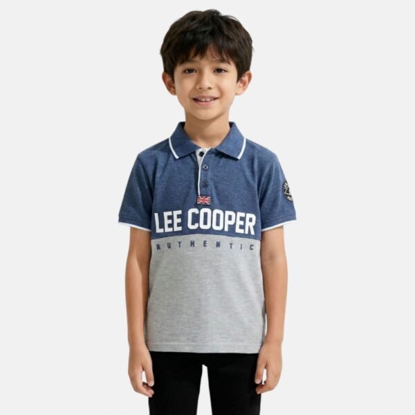 polo authentic bleu/gris lee cooper